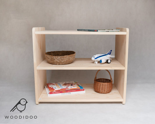 Montessori Toy Shelf for Toddlers with 3 Tiers