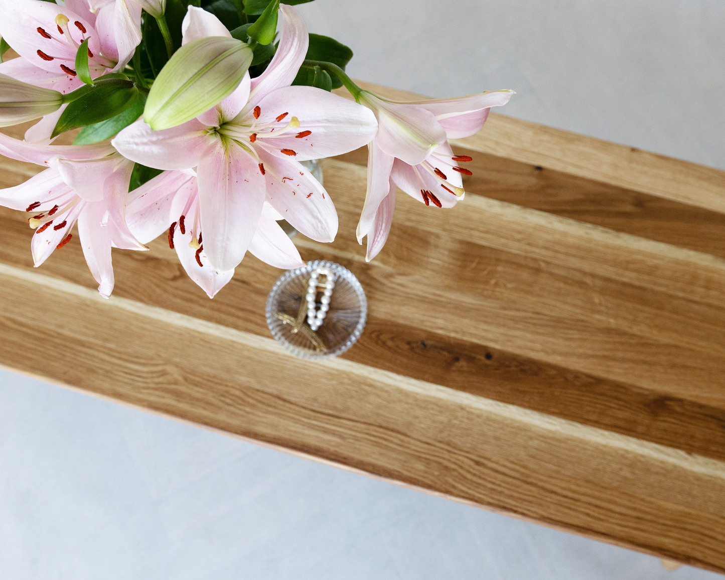 Handcrafted oak table