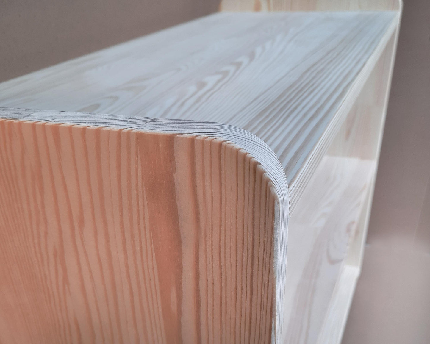 Montessori Toy Shelf: 4-Tier Solid Pine Wood Toddler Furniture