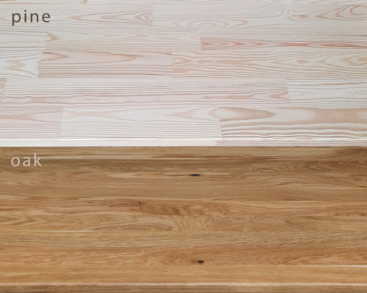 Oak Wood Standing Shelf with 4 Tiers