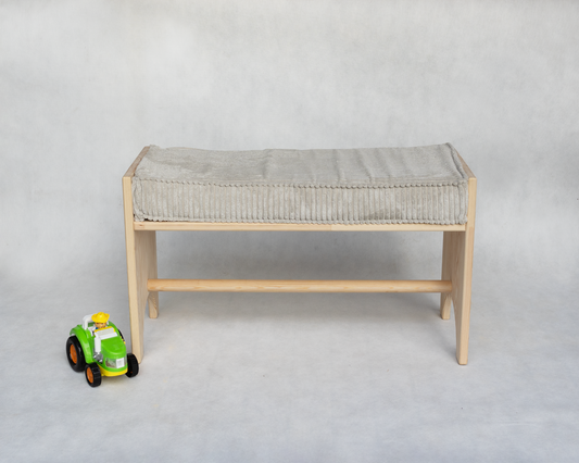 Banc en bois pour enfants avec assise douce