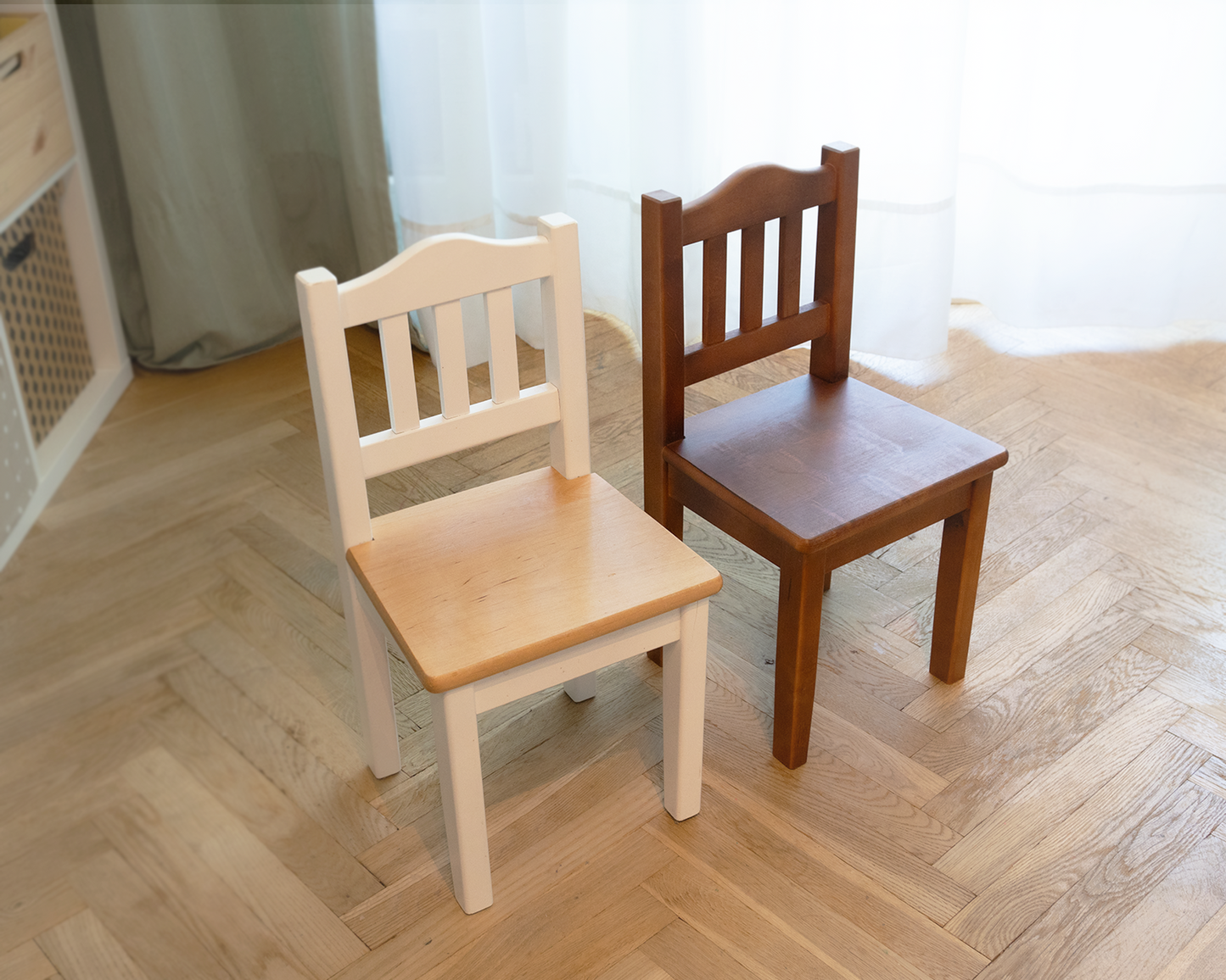 Ractangular table and chair set for child | LACQUERED