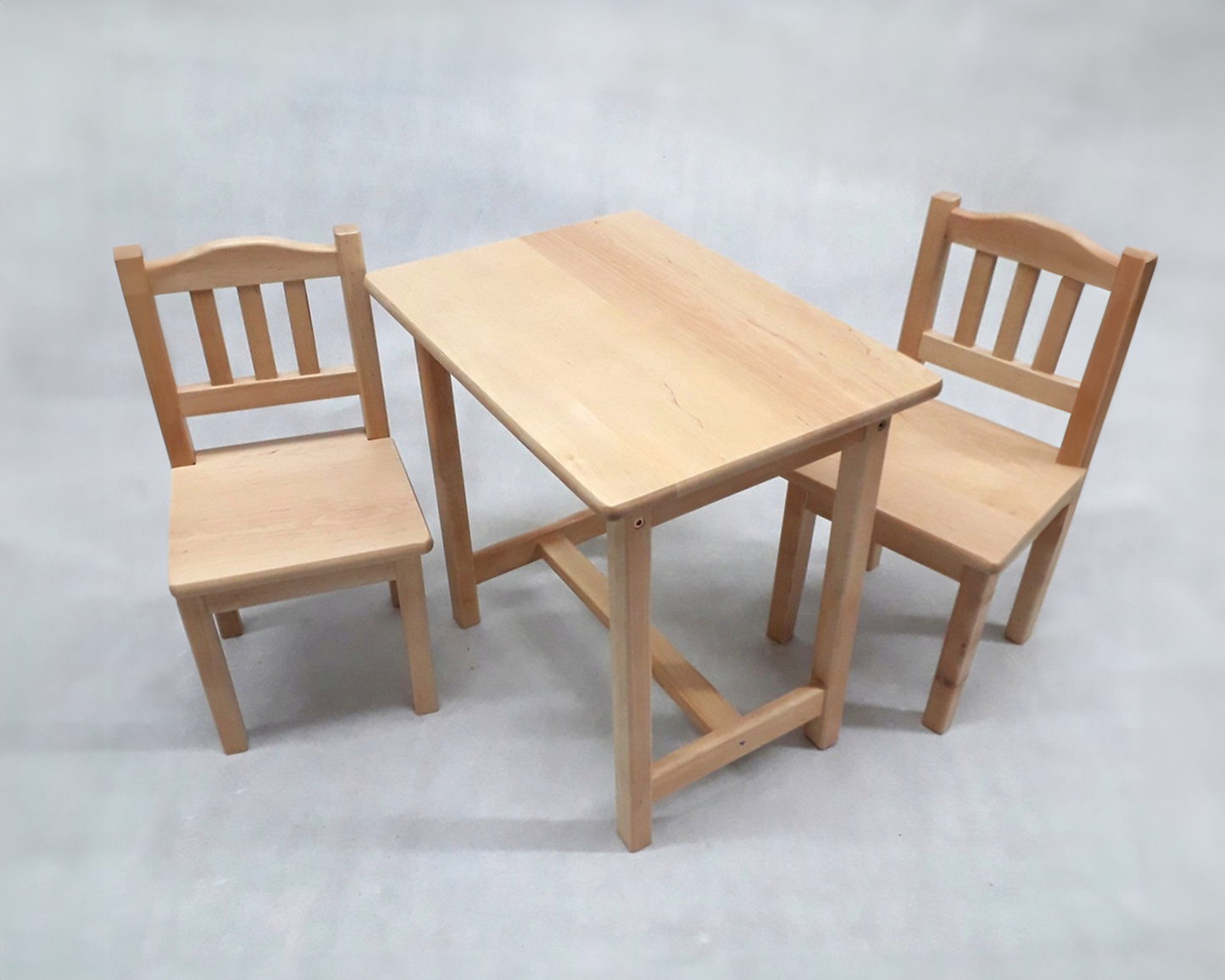 Ractangular table and chair set for child | LACQUERED