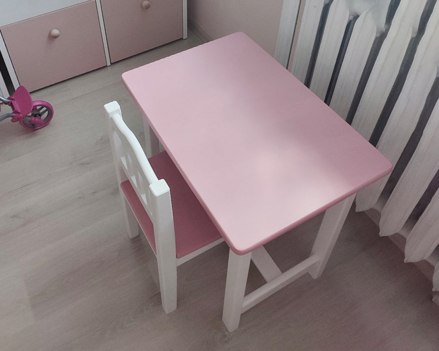 Ractangular table and chair set for child | COLOURFUL