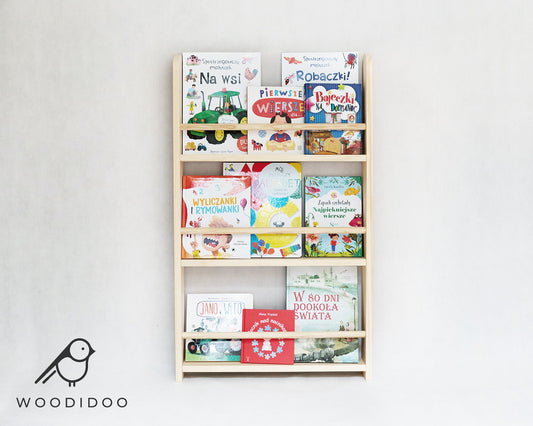 Wooden Children's Book Rack