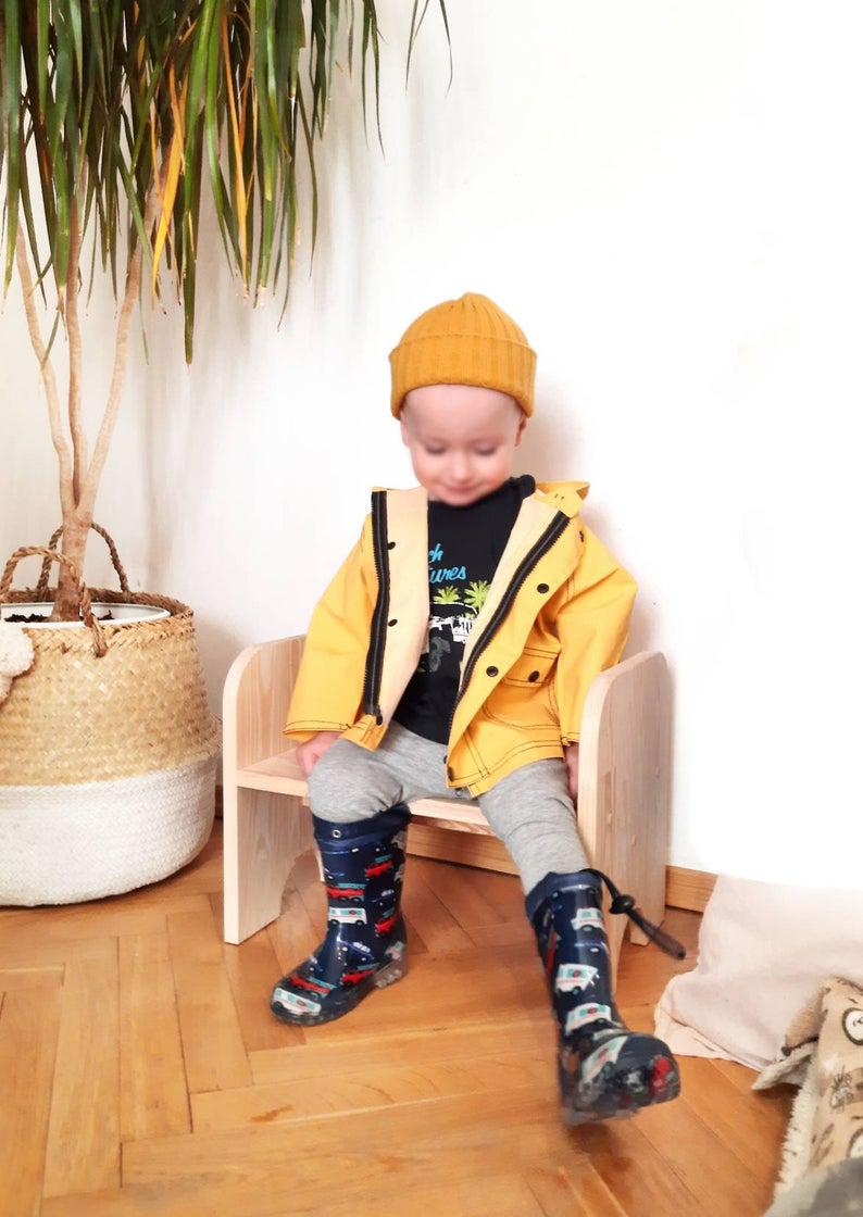 Wooden Bench for Toddlers