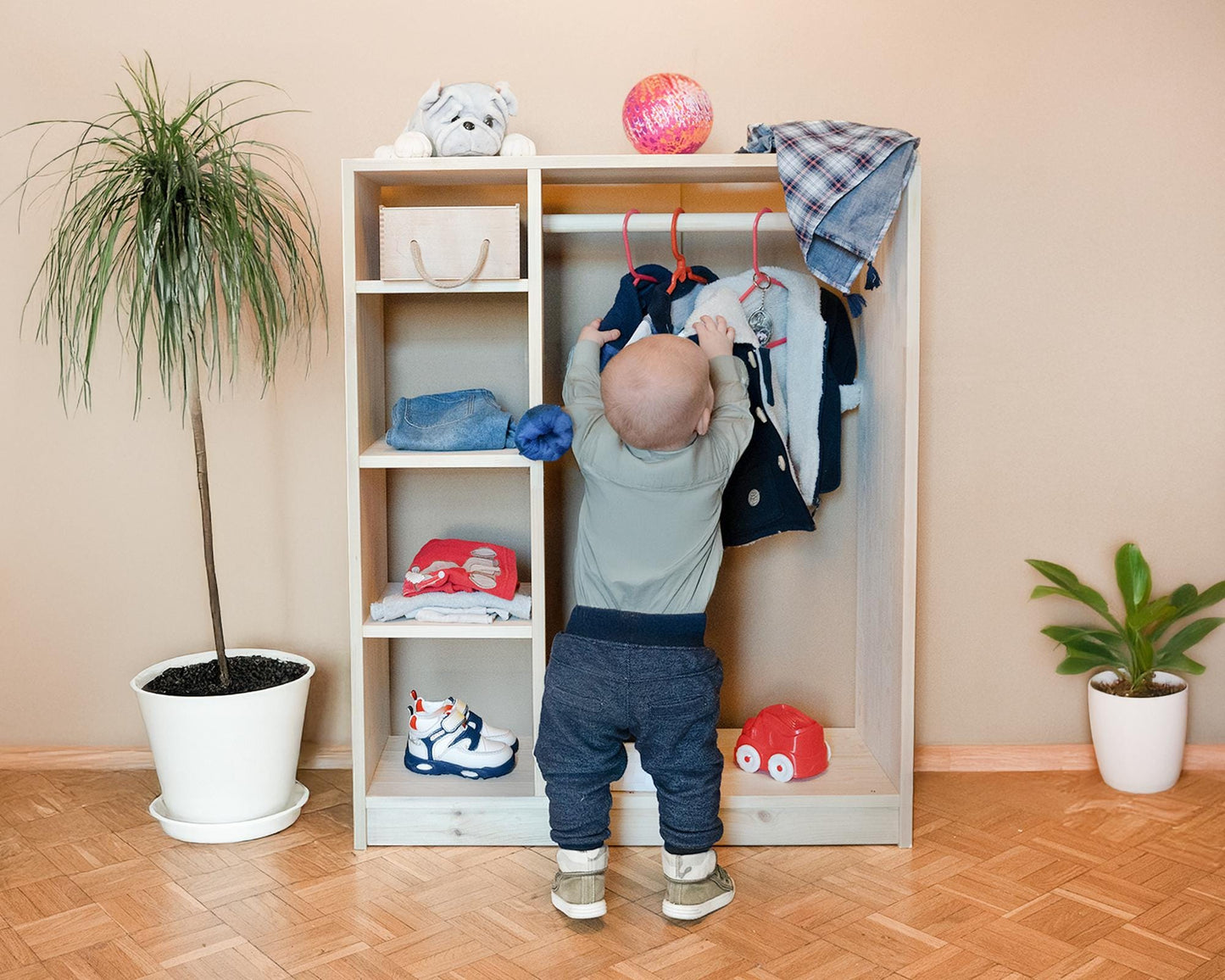 Wooden Wardrobe for Children