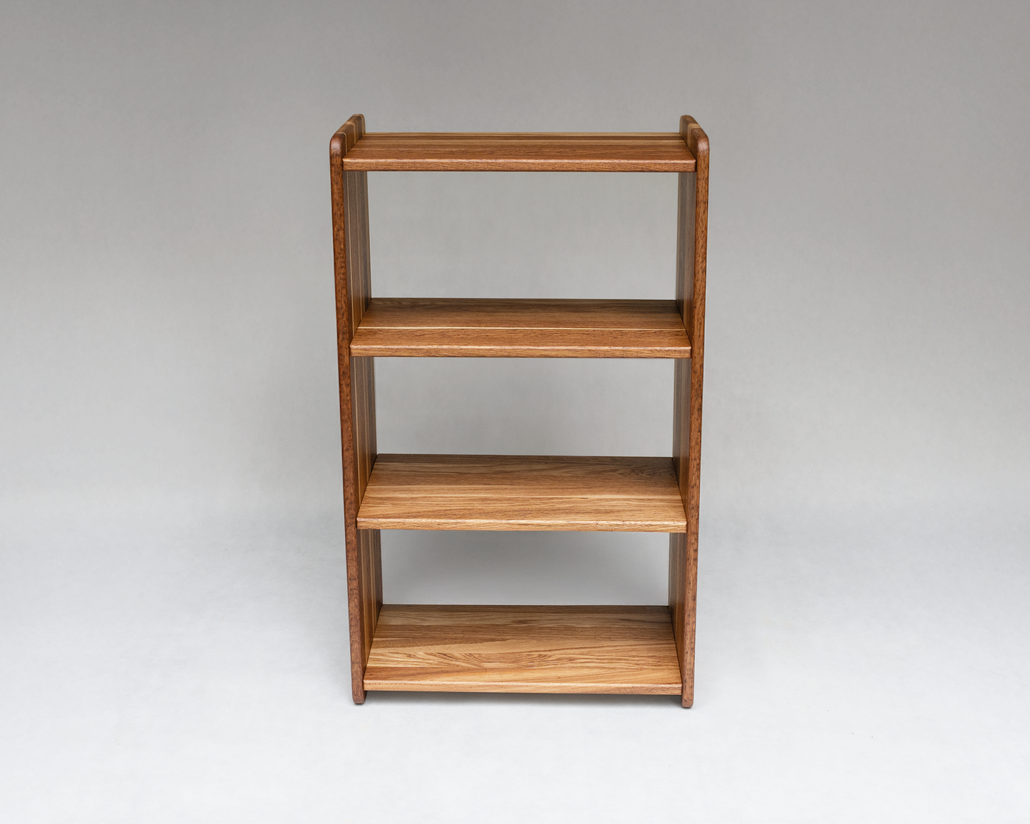 Oak Wood Standing Shelf with 4 Tiers