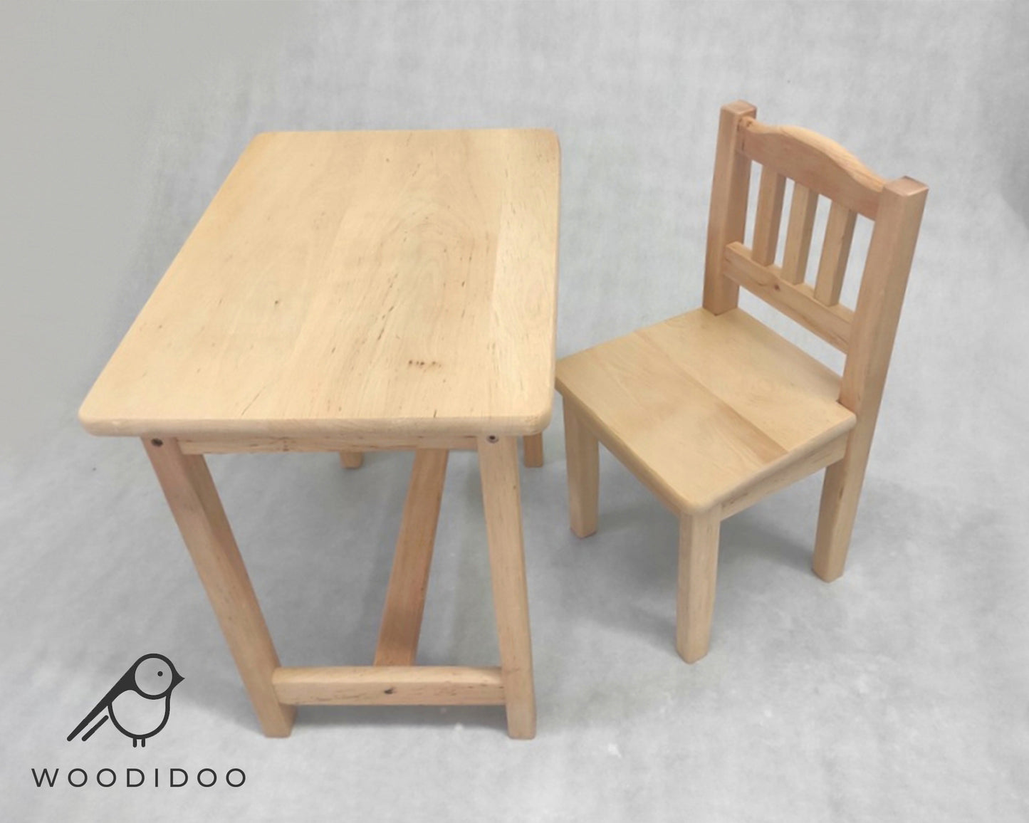 Ractangular table and chair set for child | LACQUERED