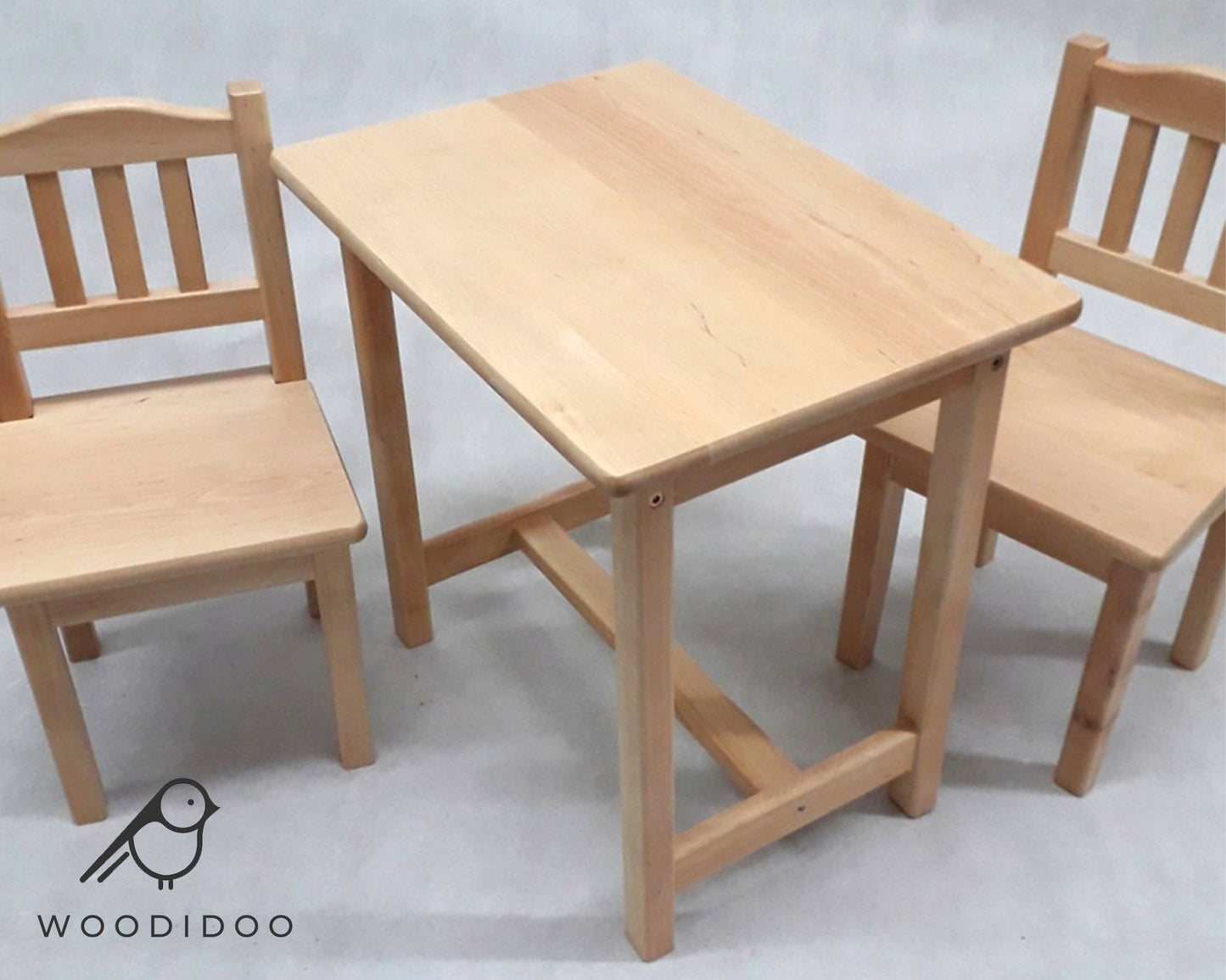 Ractangular table and chair set for child | LACQUERED