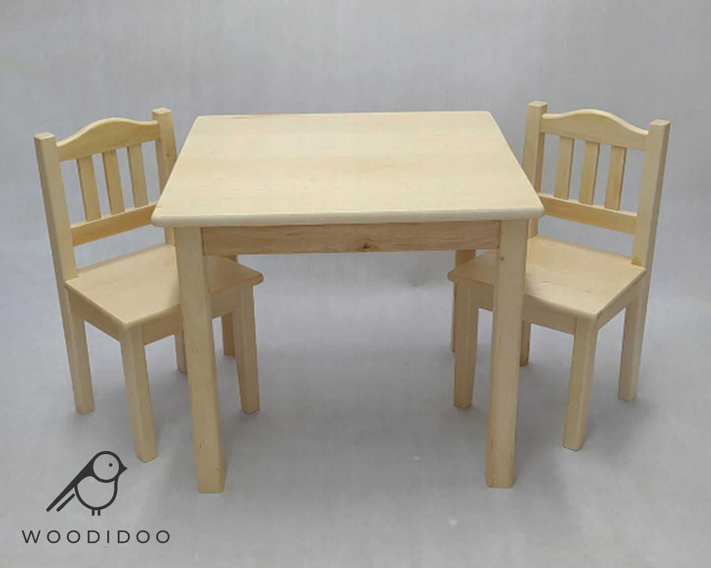 Childrens Wooden Table And Chair Set | NATURAL WOOD
