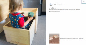 Nesting Montessori Cube set - Image 4