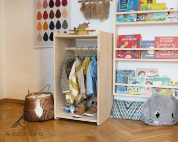 Wooden Wardrobe for Children